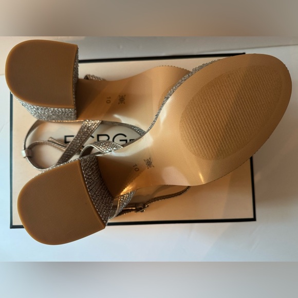 BCBGeneration Gold Rhinestone Platform Heels - Picture 5 of 7